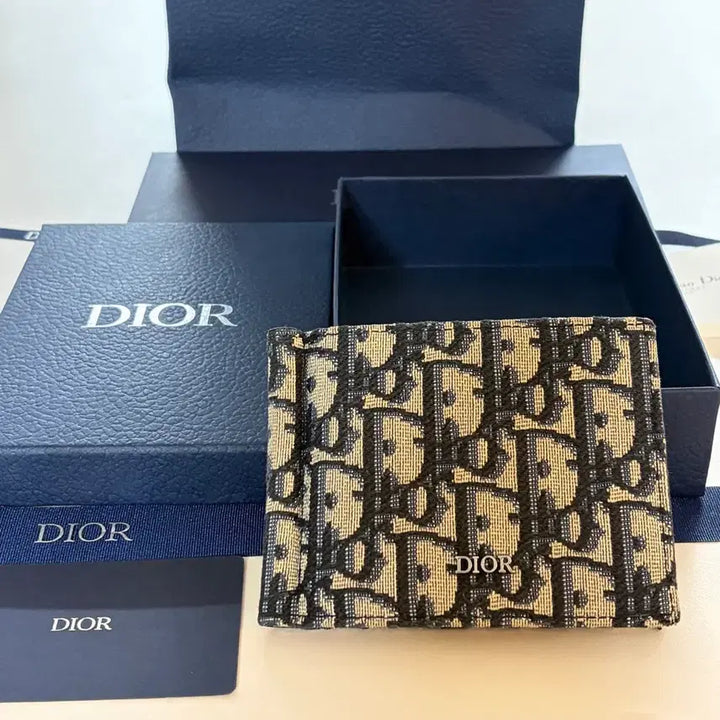 [BUNJANG] Dior Oblique Bi-fold Wallet / 디올 오블리크 반지갑 풀구성