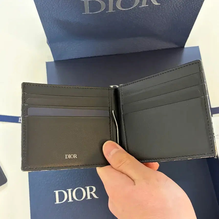 [BUNJANG] Dior Oblique Bi-fold Wallet / 디올 오블리크 반지갑 풀구성