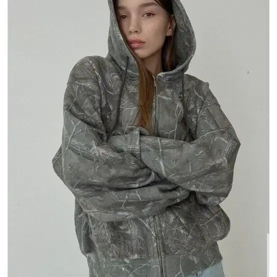 [BUNJANG] 오데스 SYMBOL REAL TREE HOODIE ZIP UP / 오데스 SYMBOL REAL TREE HOODIE ZIP UP