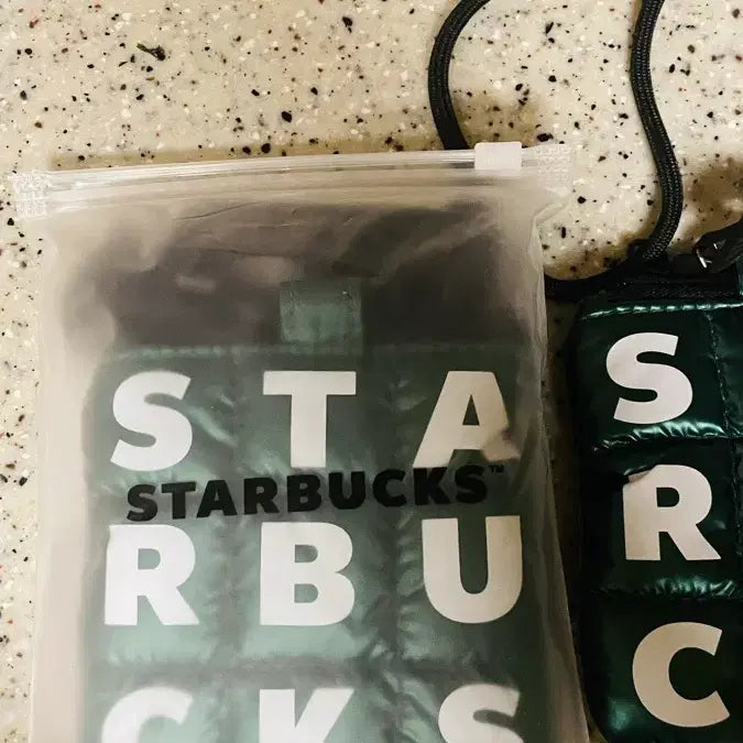 [BUNJANG] Starbucks Metallic Mini Puff Pouch Bag / 스타벅스 파우치가방 새상품