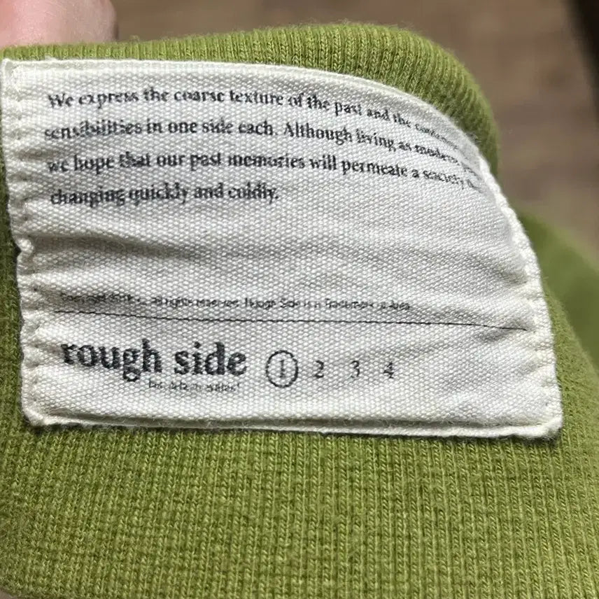 [BUNJANG] Rough Side Avocado Patch Sweatshirt / 러프사이드 맨투맨 아보카도 1사이즈