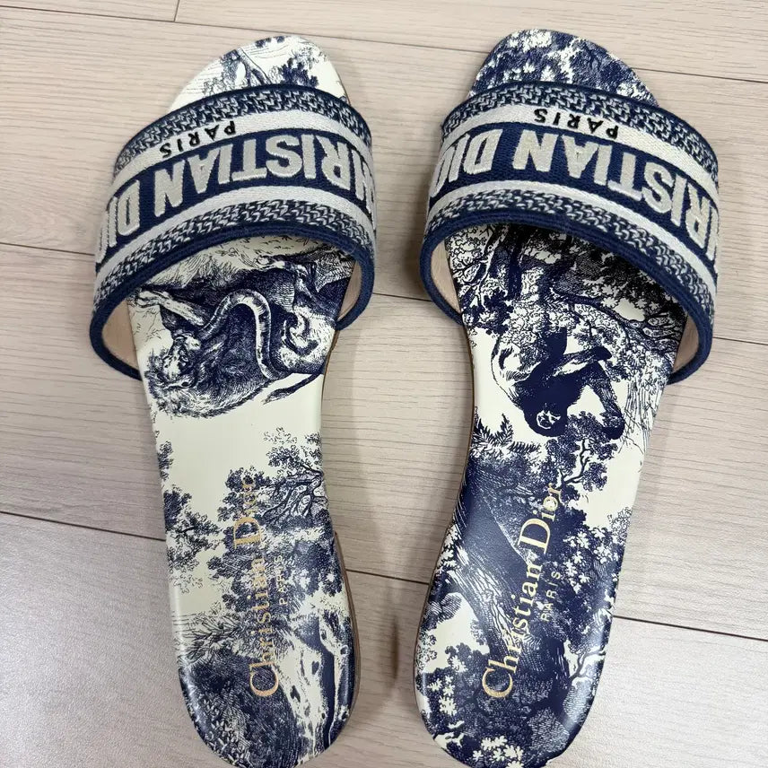 [BUNJANG] Dior D-Way Mule Slippers / 디올 디웨이 뮬 슬리퍼 36.5사이즈