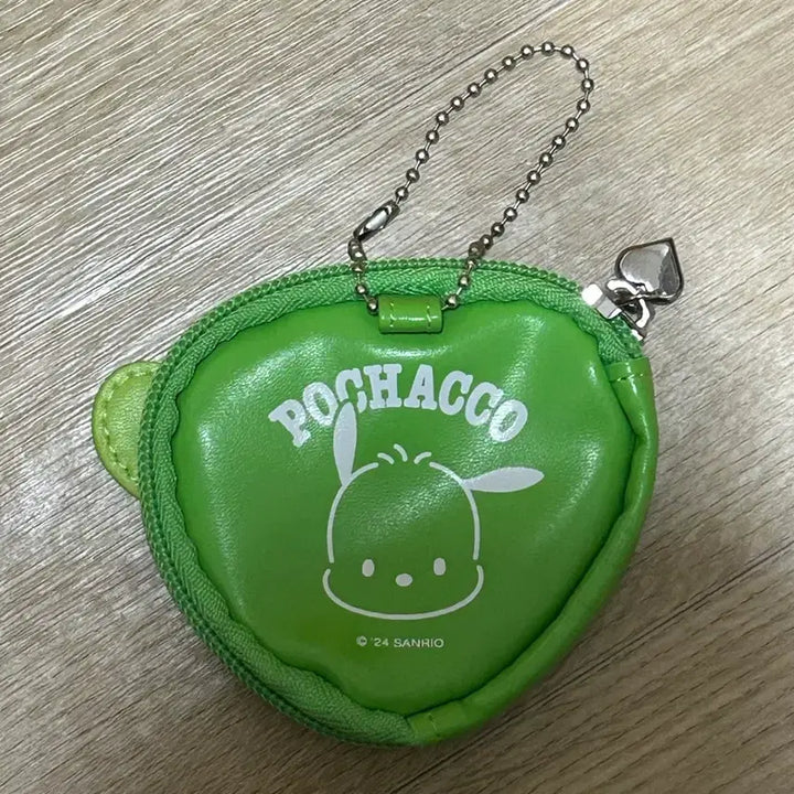 [BUNJANG] Pochacco Heart-Shaped Transparent Coin Purse Keyring / 포차코 하트모양 투명 동전 지갑 키링