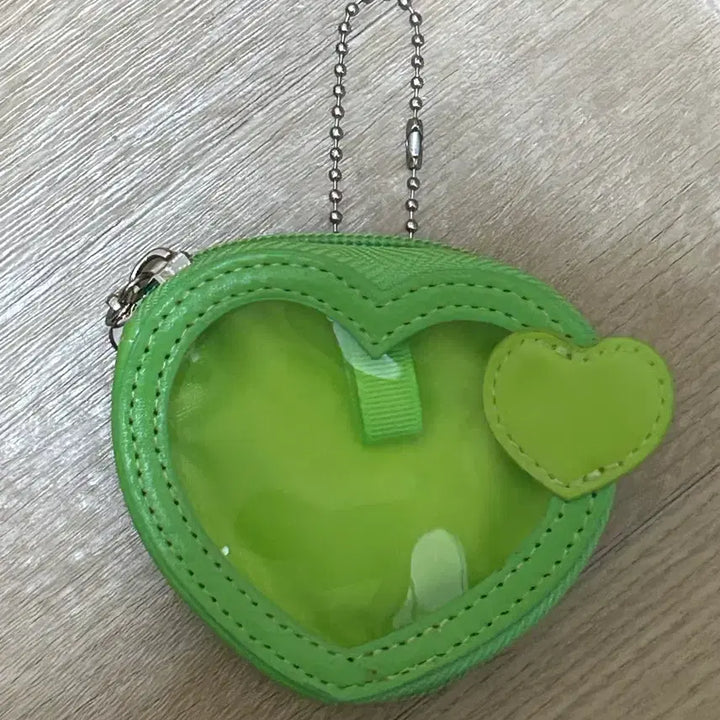 [BUNJANG] Pochacco Heart-Shaped Transparent Coin Purse Keyring / 포차코 하트모양 투명 동전 지갑 키링