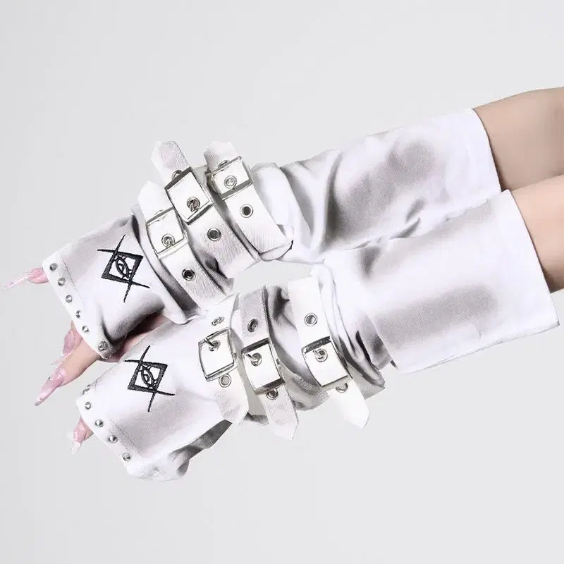 [BUNJANG] REFLEM Belt Embellished Arm Warmers / REFLEM 레플렘 벨트 장식 암 워머