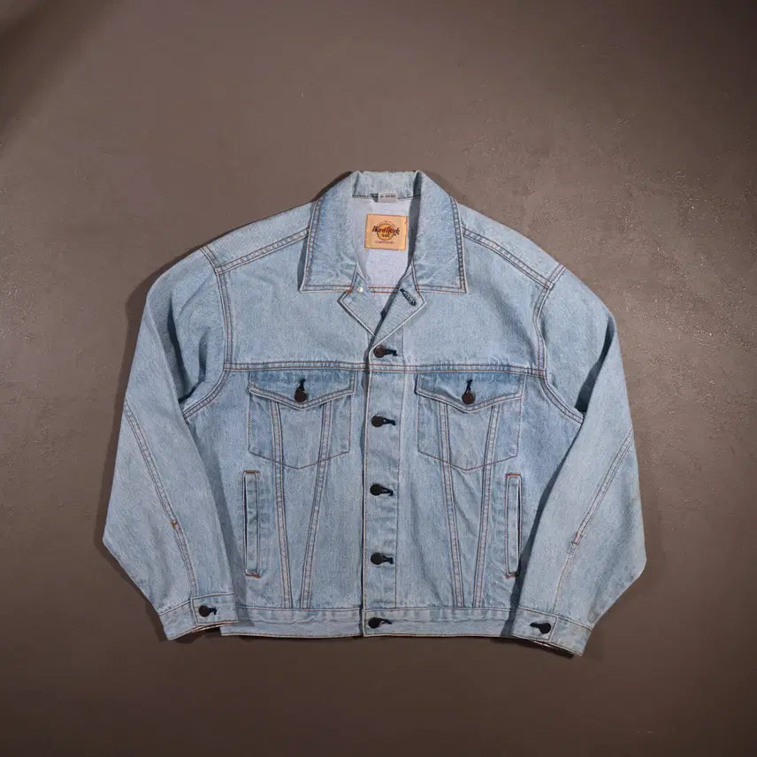 [BUNJANG] Hard Rock Cafe Denim Jacket / 하드락카페 데님자켓 C536