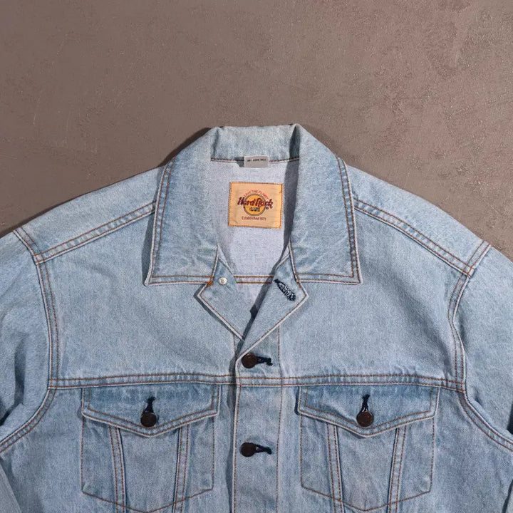[BUNJANG] Hard Rock Cafe Denim Jacket / 하드락카페 데님자켓 C536