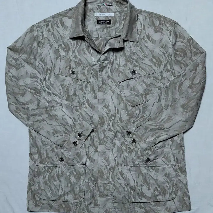 [BUNJANG] INTERMEZZO Safari Jacket / [Gipitex 이탈리아 원단] 인터메조 카모 사파리 재킷 (110)