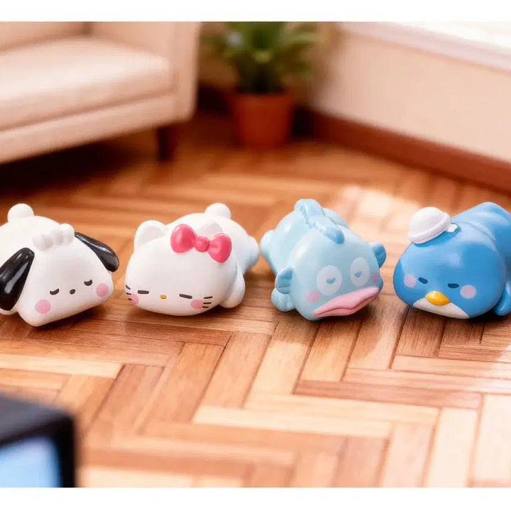 [BUNJANG] Sanrio Sleeping Miniature Figure Set (12 Pieces) / 잠자는 산리오 미니어처 세트 12종