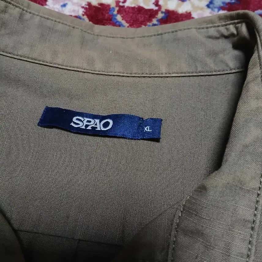 [BUNJANG] SPAO Khaki Cotton Shirt (XL) / (XL / 105) 스파오 SPAO 카키 코튼 남방 셔츠