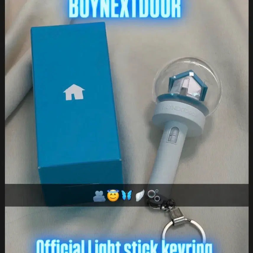 [BUNJANG] BOYNEXTDOOR Official Mini Lightstick Keychain / 보이넥스트도어 보넥도 미니 응원봉 키링