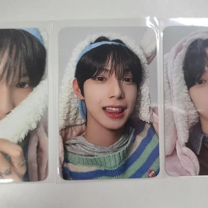 [BUNJANG] Choi Ripwoo Withmu Rabbit Blanket Photocard Bundle Set / 최립우 위드뮤 토끼담요 포카 일괄 양도 판매