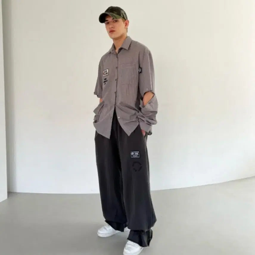 [BUNJANG] The Mysterious Hotel Patch Strap Damage Pants / 더미스테리어스호텔 패치 스트랩 데미지 팬츠