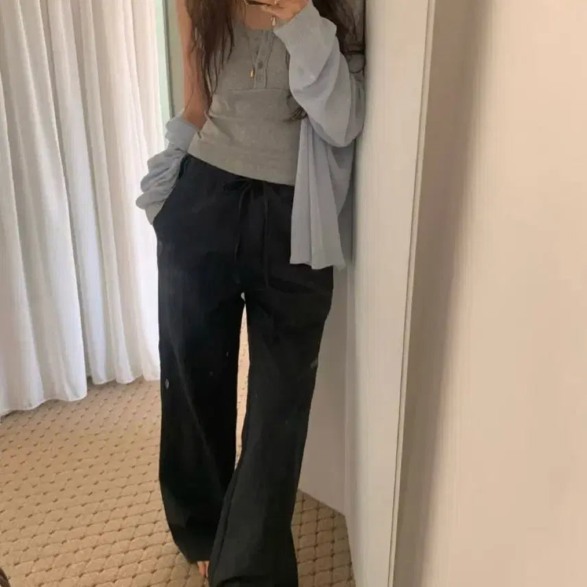 [SOLD OUT] 웰로우 스무스 나일론 팬츠 리브레 르버터 아잉 리터 플라넬 미엘 피버