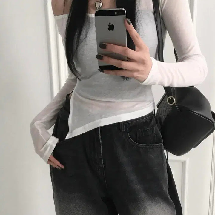 [BUNJANG] Modi Mood Fit Guarantee Washing Side Pintuck Wide Pants Jeans Black / 모디무드 핏보장 워싱 사이드핀턱 와이드 팬츠 청바지 블랙 흑청 판매