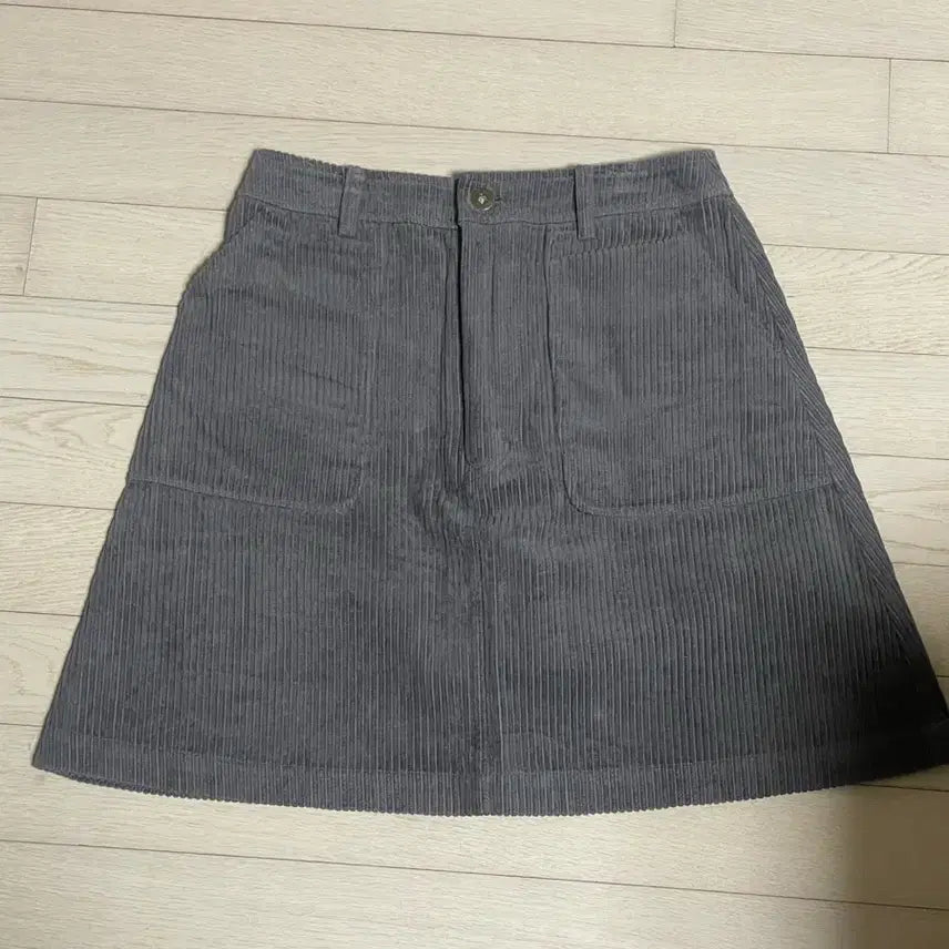 [SOLD OUT] 코듀로이 스커트 골덴치마 골덴스커트 회갈색