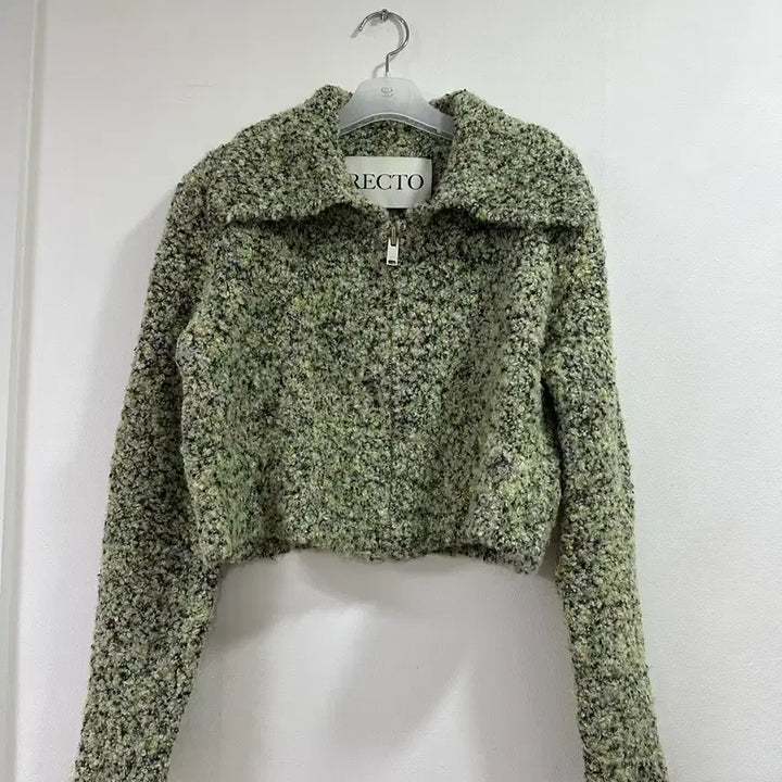 [BUNJANG] Recto Wool Knit Crop Jacket / 렉토 울니트 크롭 자켓