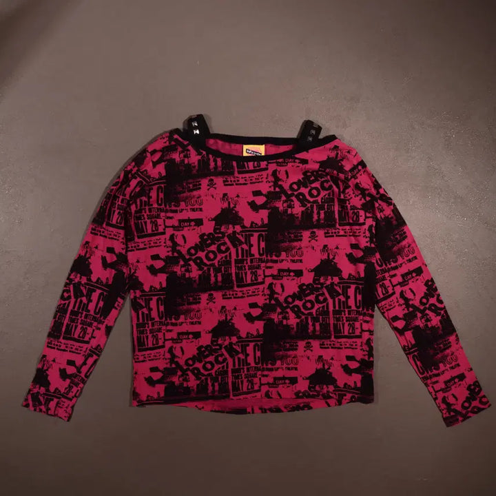 [BUNJANG] Vintage Printed Y2K Long Sleeve / 일본빈티지 프린팅 Y2K 롱슬리브 C545
