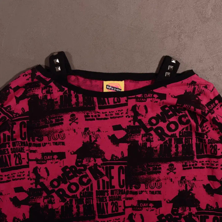 [BUNJANG] Vintage Printed Y2K Long Sleeve / 일본빈티지 프린팅 Y2K 롱슬리브 C545