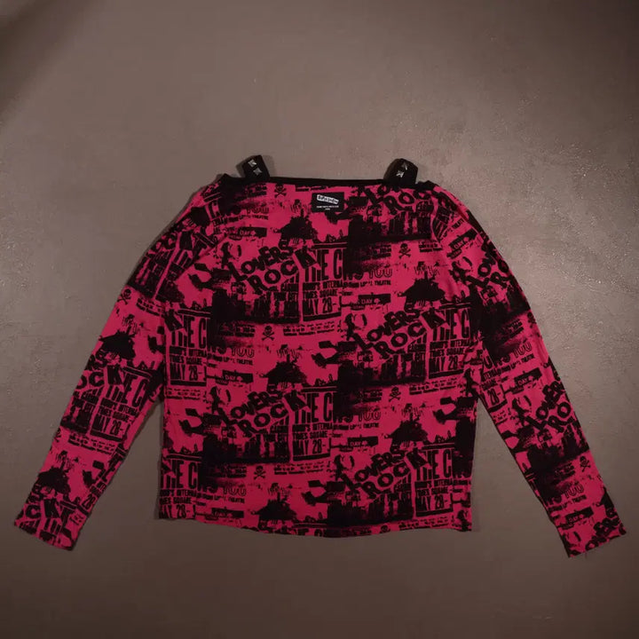 [BUNJANG] Vintage Printed Y2K Long Sleeve / 일본빈티지 프린팅 Y2K 롱슬리브 C545
