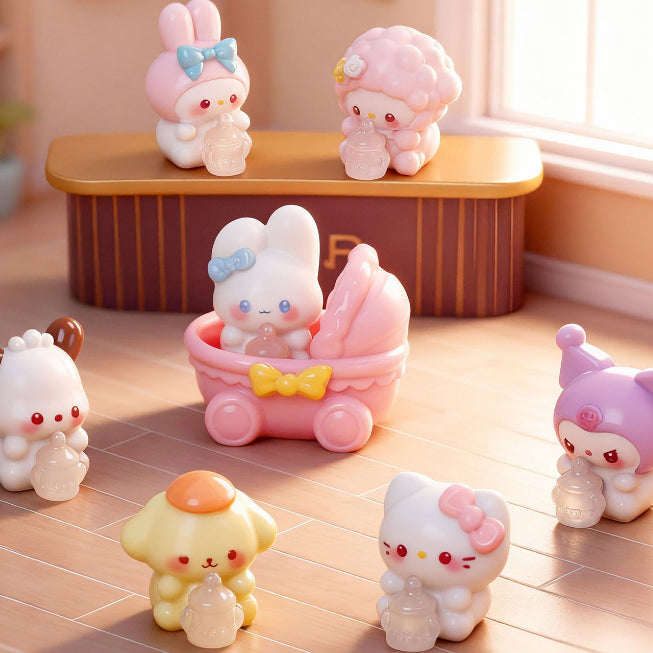 [BUNJANG] Sanrio Baby Version Mini Figure Set / 산리오 아기버전 미니 피규어 미니어처 7종 세트