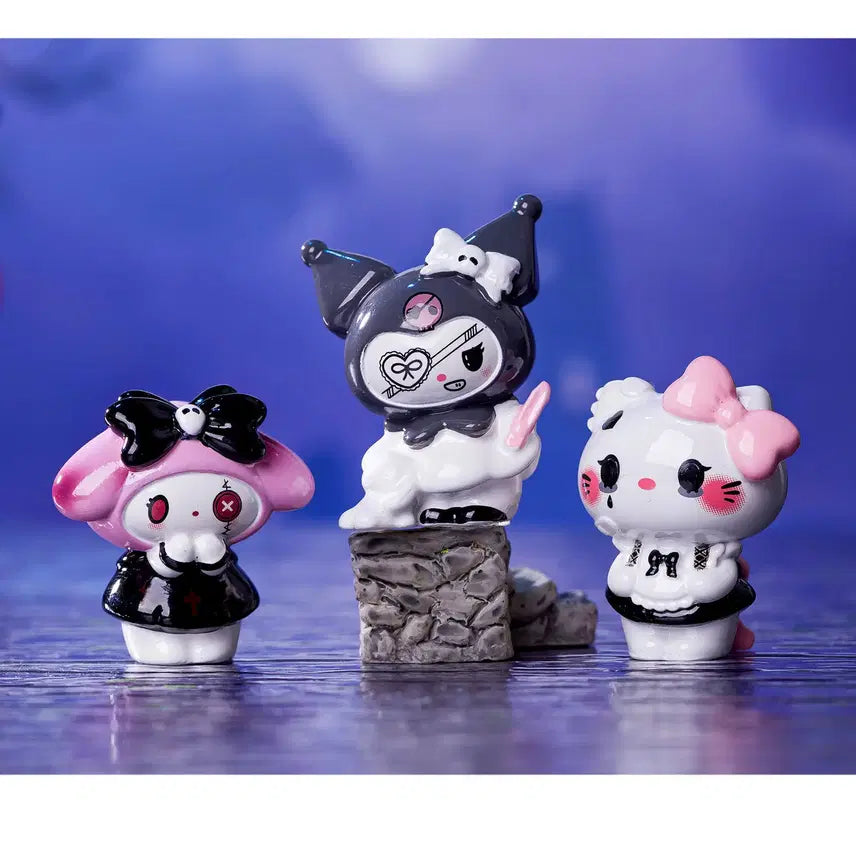 [BUNJANG] Sanrio Black Version Miniature Figure Set / 산리오 블랙버전 미니 피규어 미니어처 9종 세트