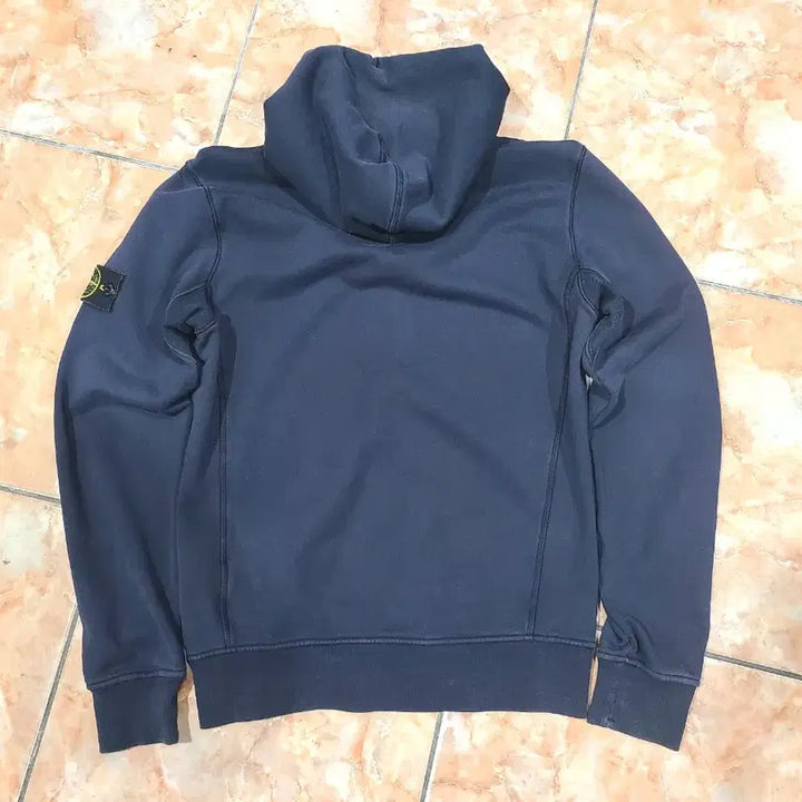 [BUNJANG] Stone Island Navy Hooded Zip-Up Sweatshirt / 스톤아일랜드 네이비 후드집업