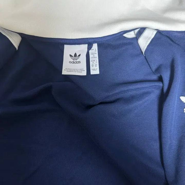[BUNJANG] Adidas Navy/White Three-Stripes Track Top Unisex / 아디다스 네이비/화이트 삼선 트랙탑 남여공용