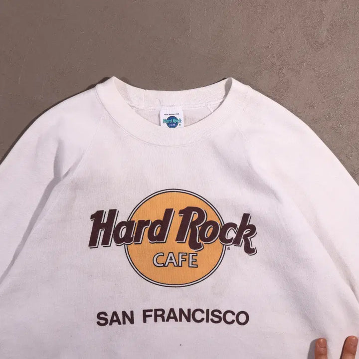 [BUNJANG] Hard Rock Cafe Sweatshirt - L / 80s 하드락카페 스웻셔츠 C549