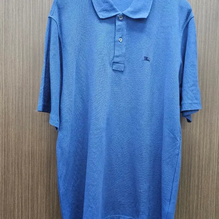 [BUNJANG] Burberry Blue Short Sleeve Polo T-Shirt / 버버리 블루 반팔 폴로티셔츠 95