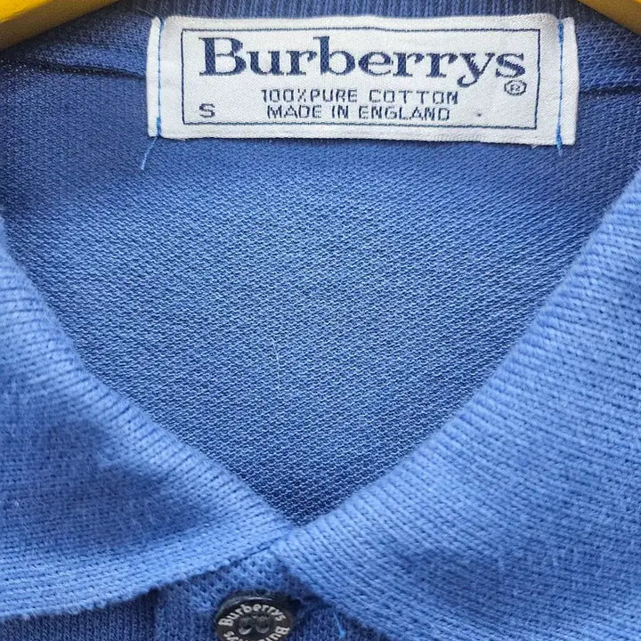 [BUNJANG] Burberry Blue Short Sleeve Polo T-Shirt / 버버리 블루 반팔 폴로티셔츠 95