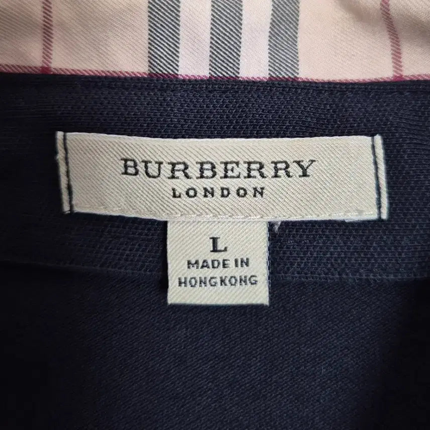 [BUNJANG] Burberry Nova Check Polo Shirt / [여M] 버버리 노바체크 반팔 카라티