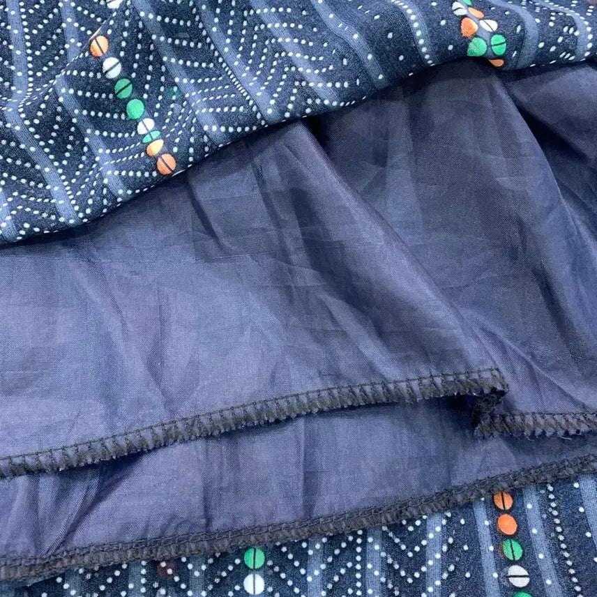 [BUNJANG] Vintage Patterned Shirt Dress / 패턴 셔츠 원피스 빈티지 스타일