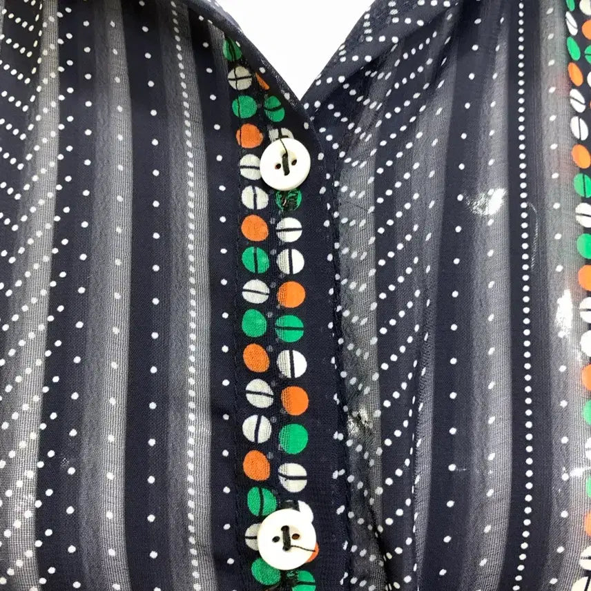 [BUNJANG] Vintage Patterned Shirt Dress / 패턴 셔츠 원피스 빈티지 스타일