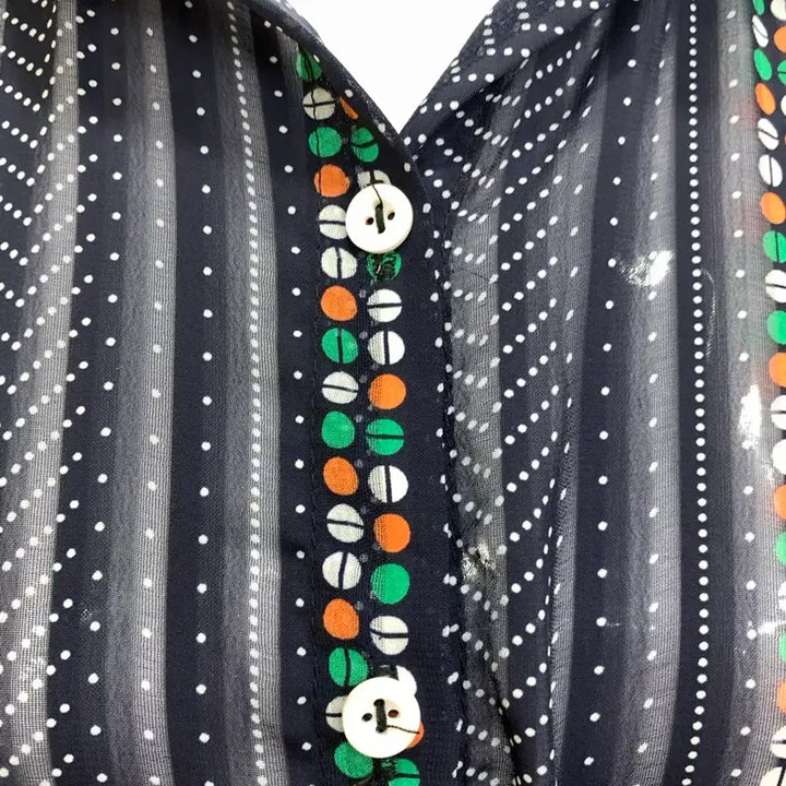 [BUNJANG] Vintage Patterned Shirt Dress / 패턴 셔츠 원피스 빈티지 스타일