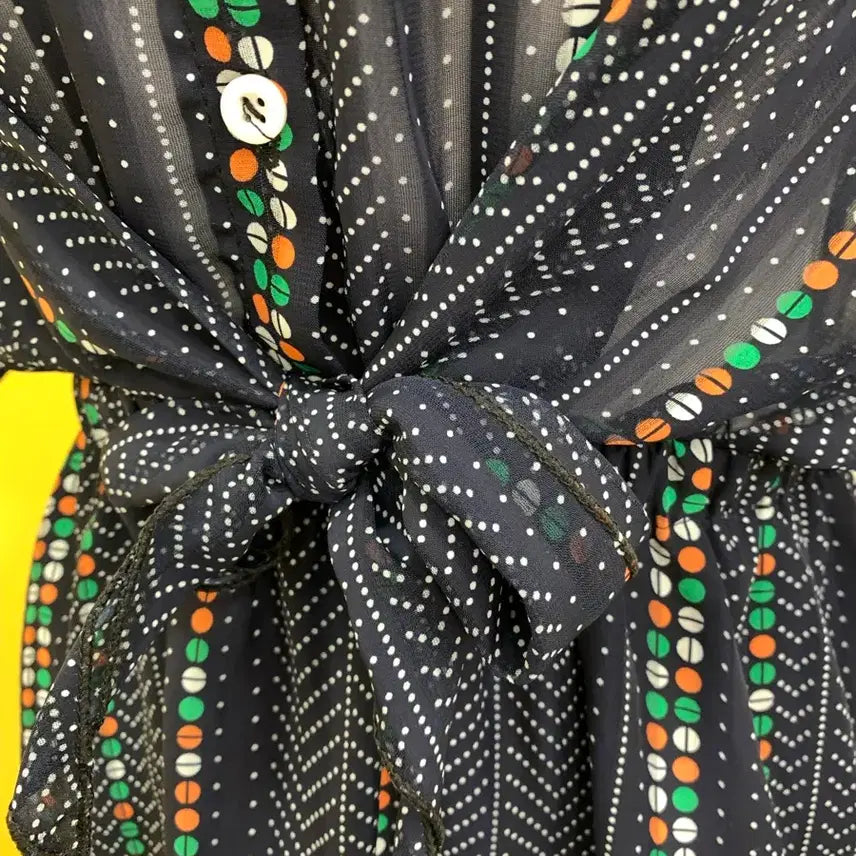 [BUNJANG] Vintage Patterned Shirt Dress / 패턴 셔츠 원피스 빈티지 스타일