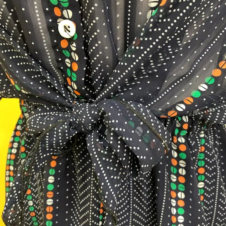 [BUNJANG] Vintage Patterned Shirt Dress / 패턴 셔츠 원피스 빈티지 스타일
