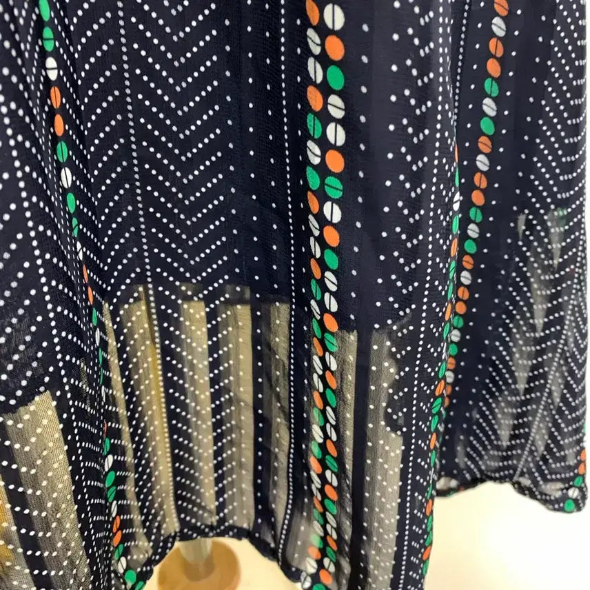 [BUNJANG] Vintage Patterned Shirt Dress / 패턴 셔츠 원피스 빈티지 스타일