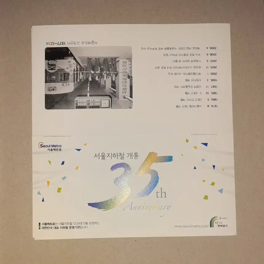 [BUNJANG] 2009 Seoul Subway 35th Anniversary T-Money Transportation Card / 2009년 서울지하철 개통35주년 기념 티머니 교통카드 팝니다