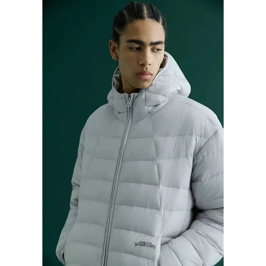 [BUNJANG] NBA LAL Lightweight RDS Down Hooded Jumper Black XL / NBA | LAL 경량 RDS 다운 후드 점퍼 | 블랙 | XL