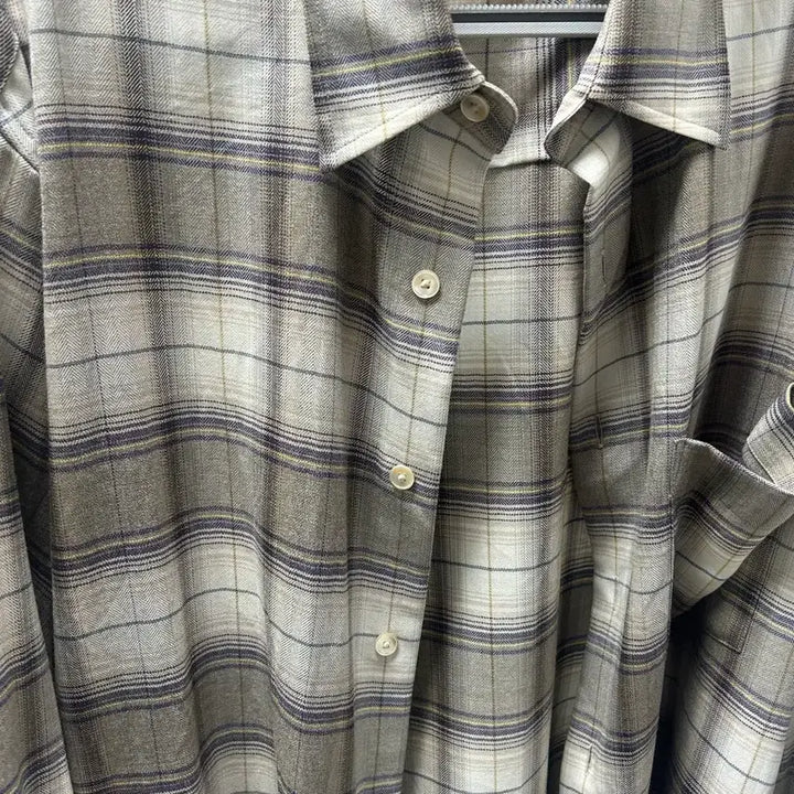 [BUNJANG] Auralee 23AW Super Light Wool Check Shirt Light Brown / [4] 23AW 오라리 슈퍼 라이트 울 체크 셔츠 라이트브라운