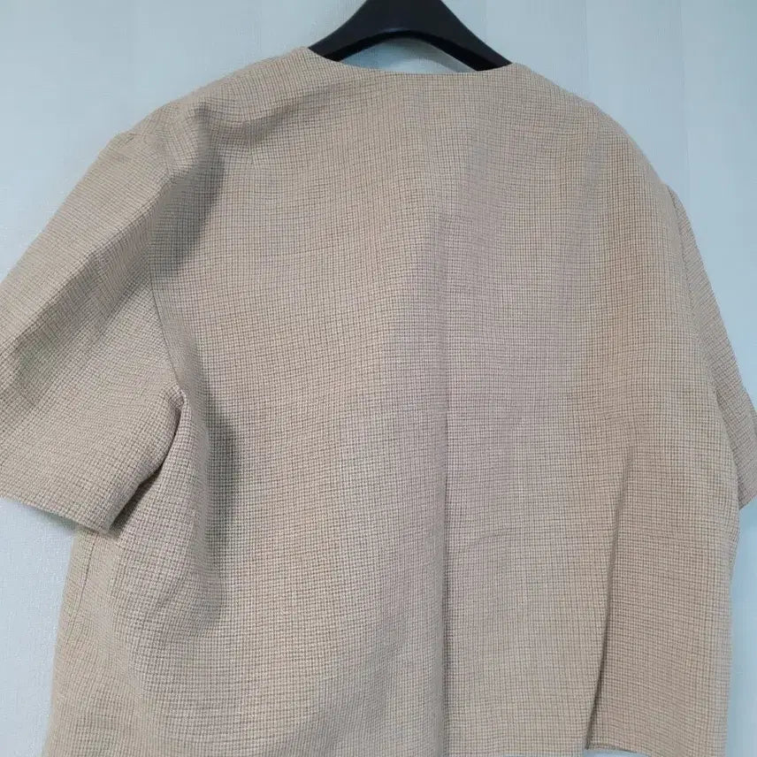 [BUNJANG] 22 The Cashmere Linen Blend Collarless Jacket / 22더캐시미어 린넨 블렌드 칼라리스 재킷55 착샷있음