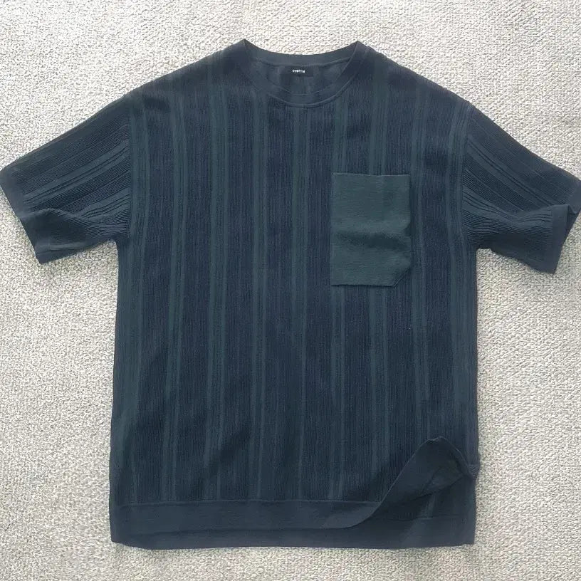 [BUNJANG] System Homme Nylon Blend Cool Knit T-shirt / 시스템옴므 나일론 면 혼방 쿨 반팔 니트 판매해요