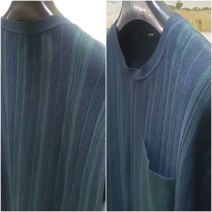 [BUNJANG] System Homme Nylon Blend Cool Knit T-shirt / 시스템옴므 나일론 면 혼방 쿨 반팔 니트 판매해요