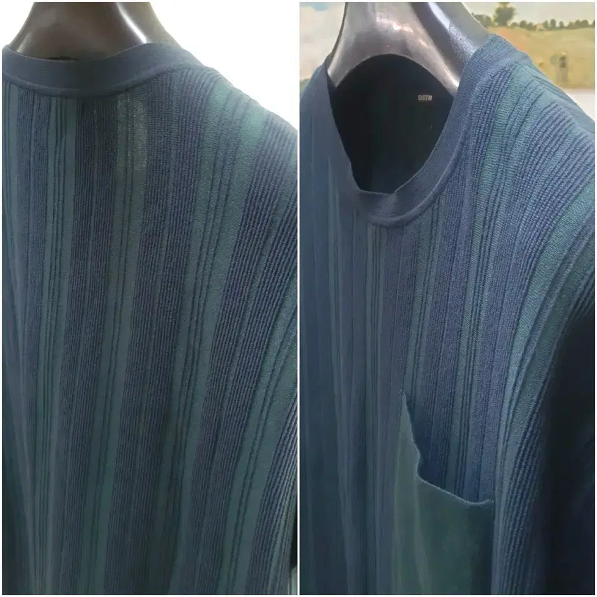 [BUNJANG] System Homme Nylon Blend Cool Knit T-shirt / 시스템옴므 나일론 면 혼방 쿨 반팔 니트 판매해요