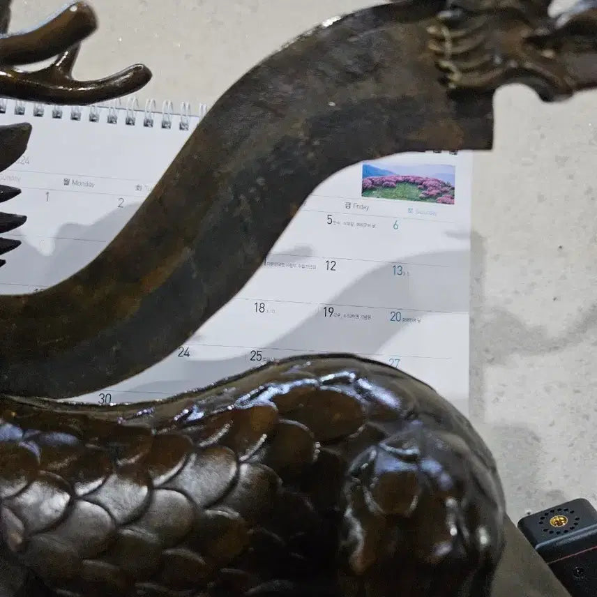 [BUNJANG] Bronze Haetae Seated Statue / 동 브론즈 해태 좌상 조각상