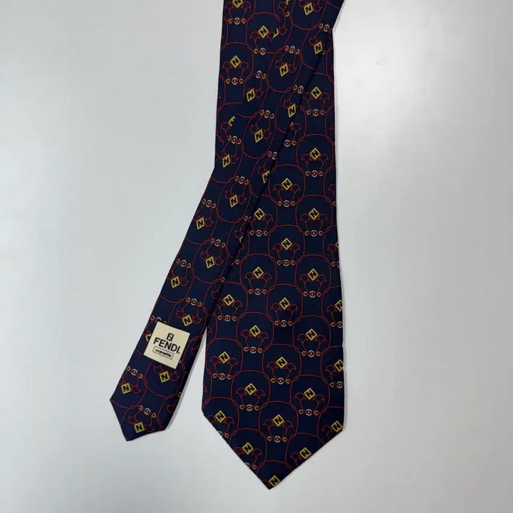 [BUNJANG] FENDI FF Monogram Silk Necktie / 펜디 (FENDI) FF 모노그램 정품 명품 넥타이