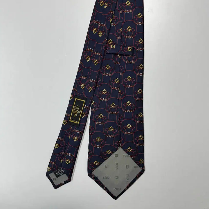 [BUNJANG] FENDI FF Monogram Silk Necktie / 펜디 (FENDI) FF 모노그램 정품 명품 넥타이