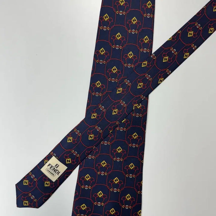[BUNJANG] FENDI FF Monogram Silk Necktie / 펜디 (FENDI) FF 모노그램 정품 명품 넥타이