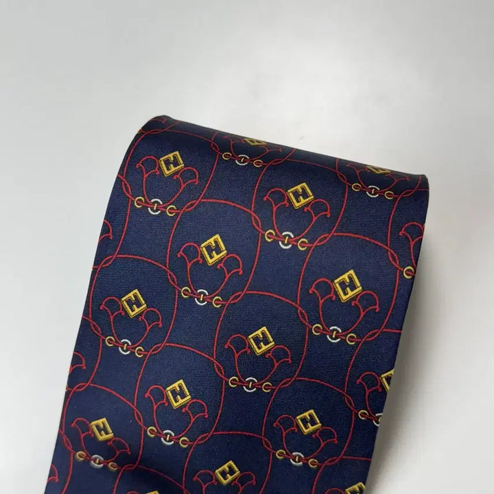 [BUNJANG] FENDI FF Monogram Silk Necktie / 펜디 (FENDI) FF 모노그램 정품 명품 넥타이